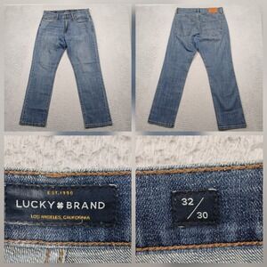 Lucky Brand Men's Jeans Straight Fit Blue Denim Size 32x30